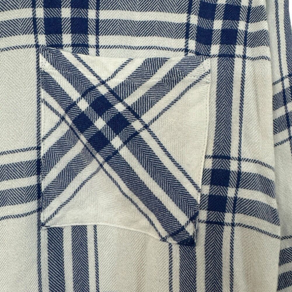 Rails Medium Button Front Hunter Sapphire Flannel… - image 7